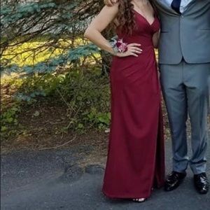long prom dress with slit